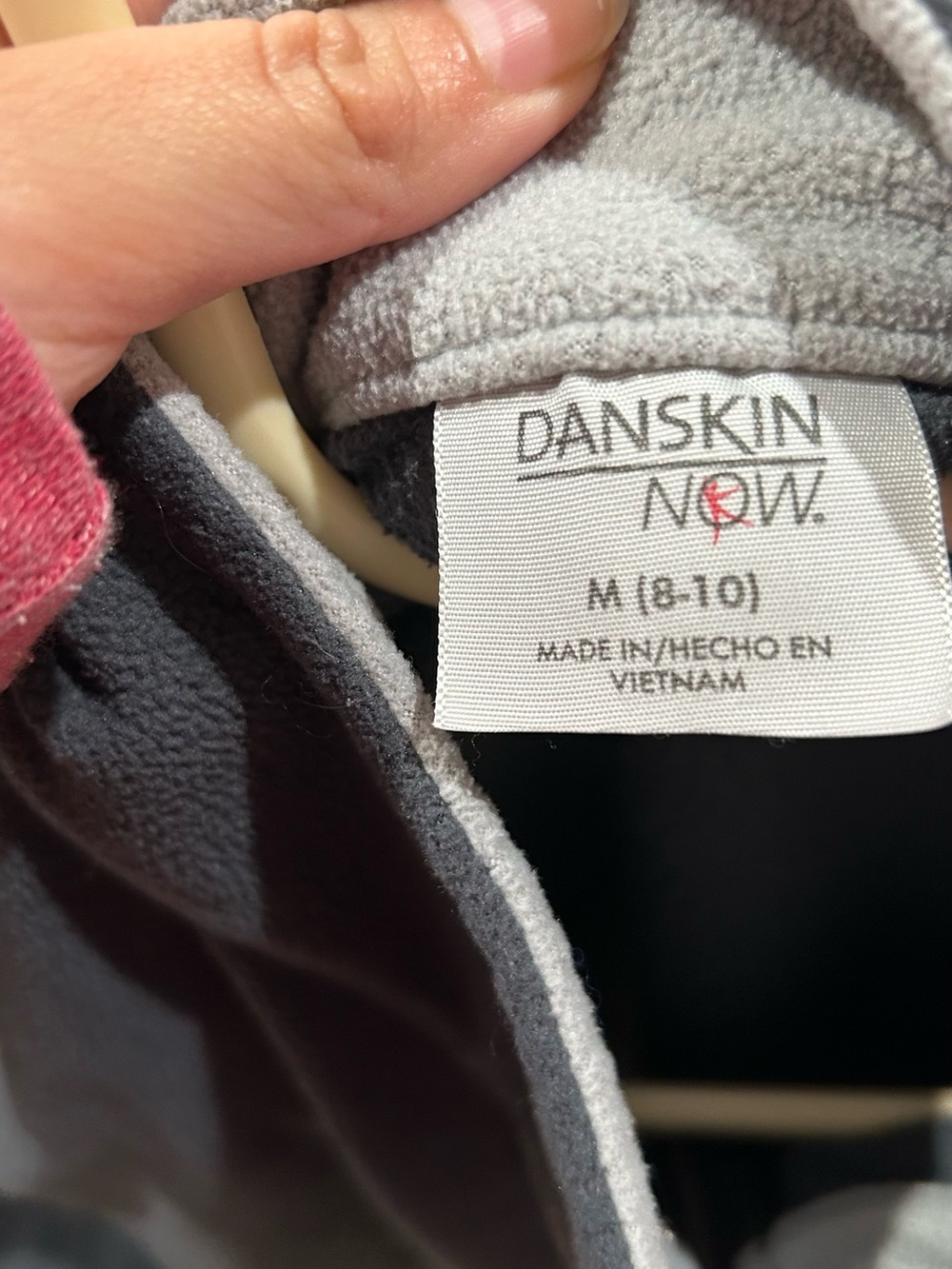 Danskin Now Light Gray Fleece Jacket
